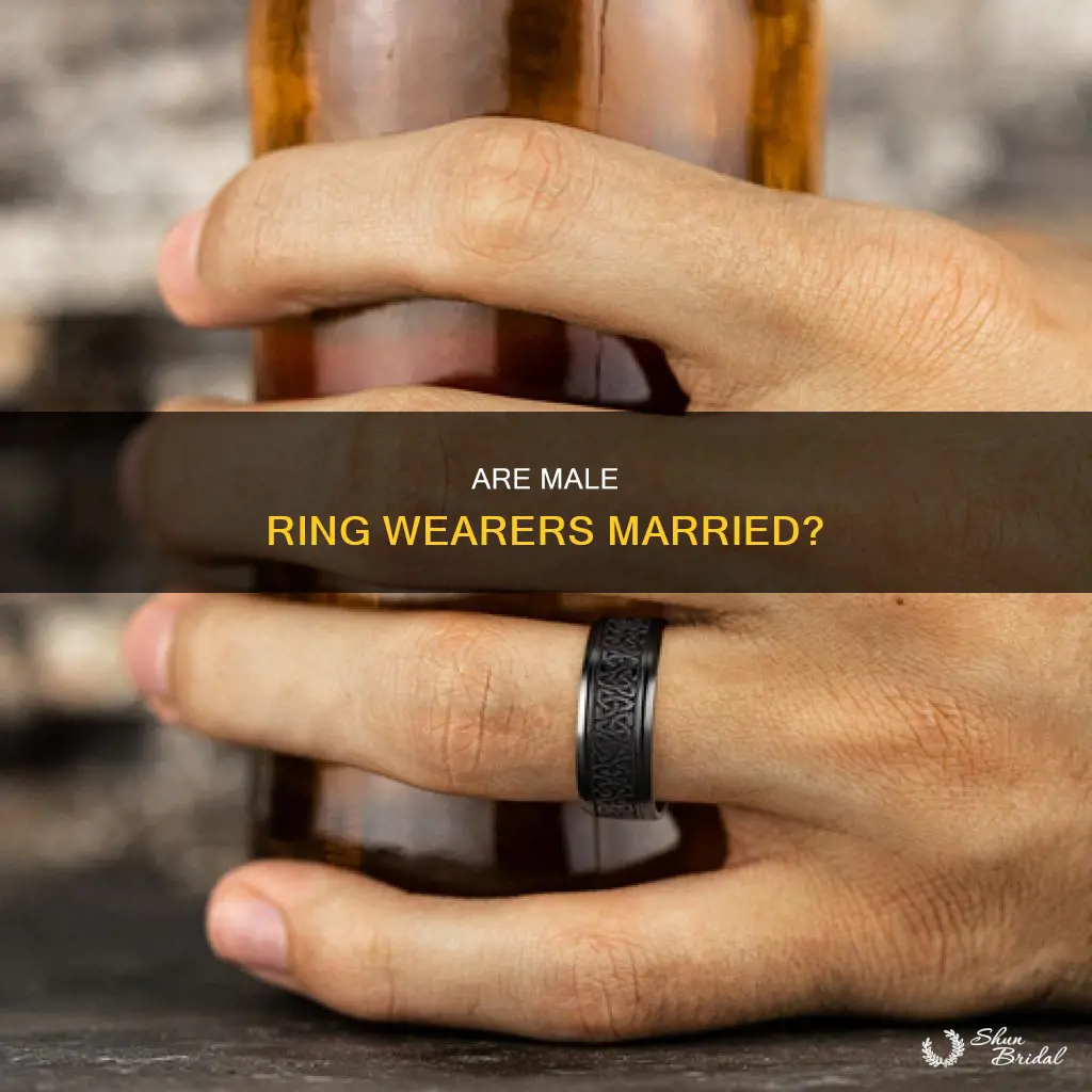 does a man ring band mean wedding band