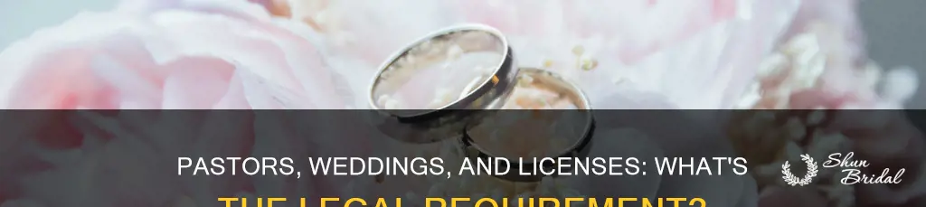 does a pastor need a license to perform wedding