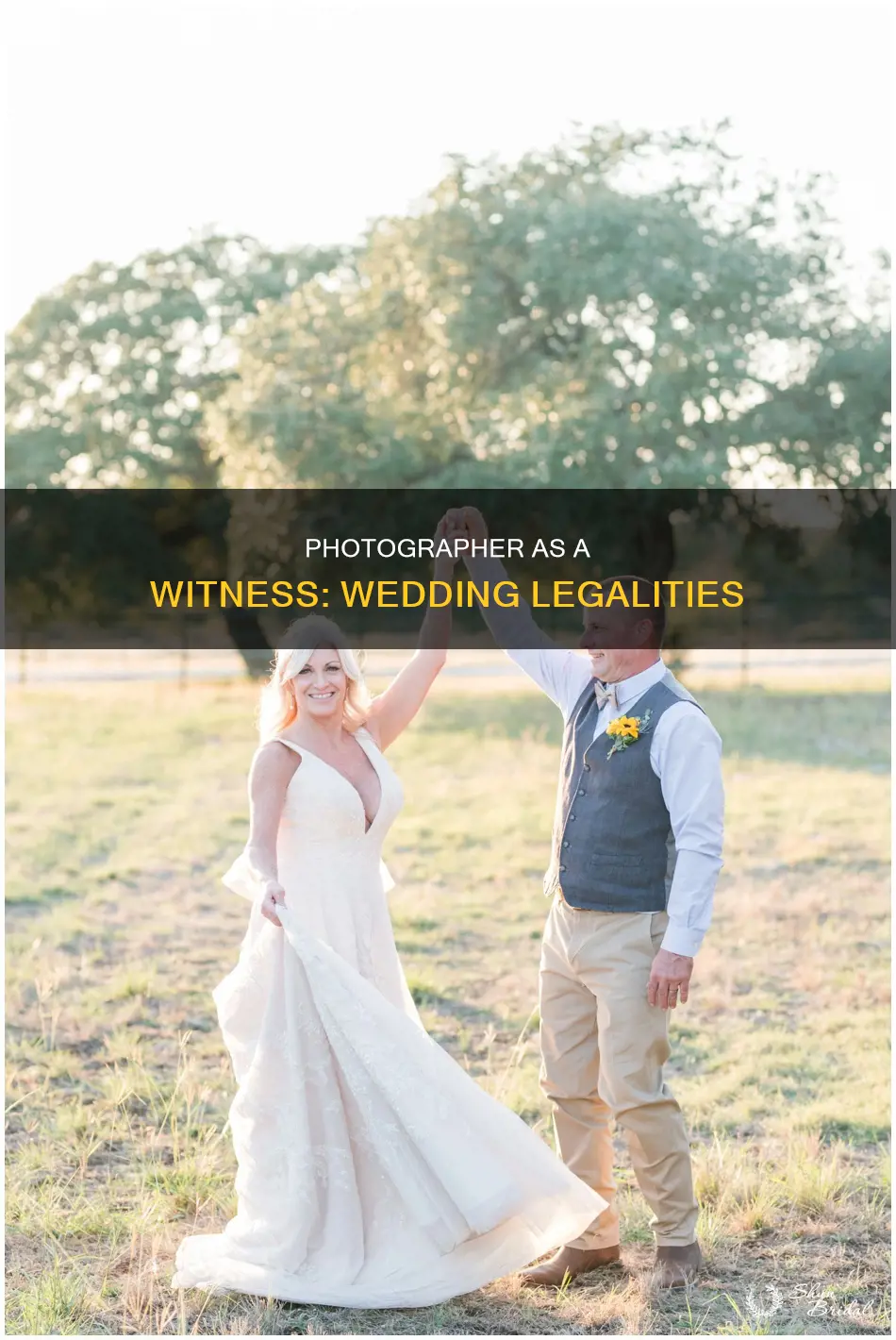 does a photographer count as a witness wedding
