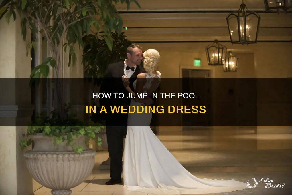 does a pool ruin wedding dress