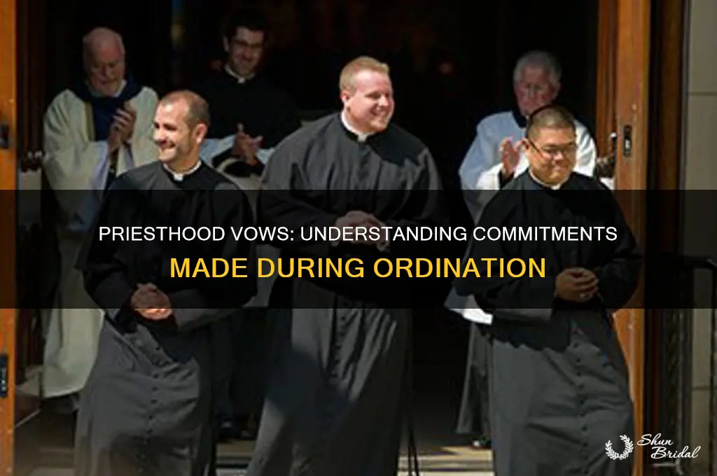 does a priest take vows at ordination