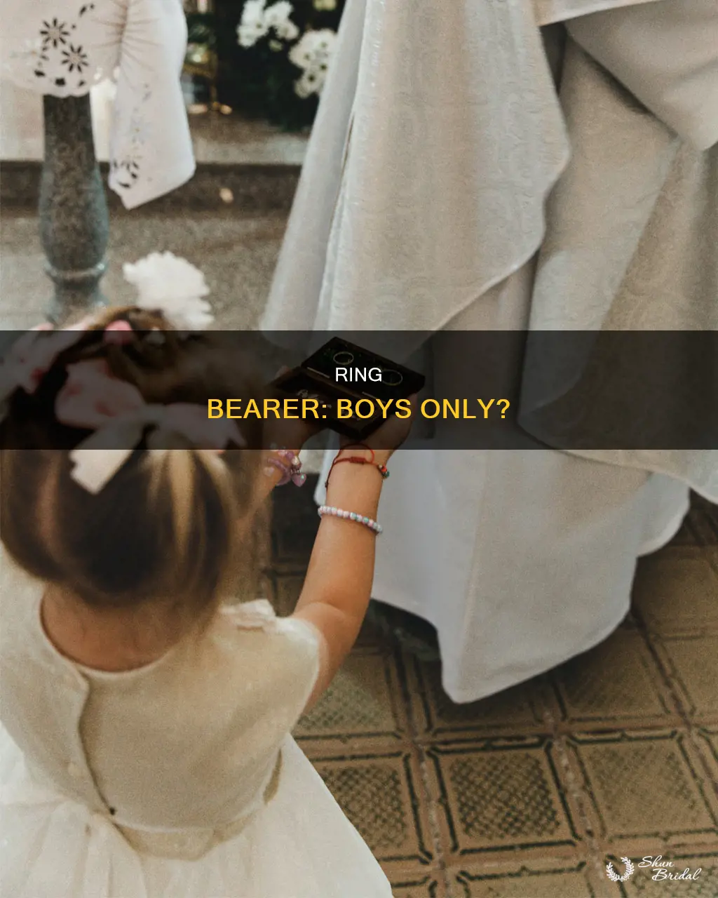 does a ring bearer have to be a boy