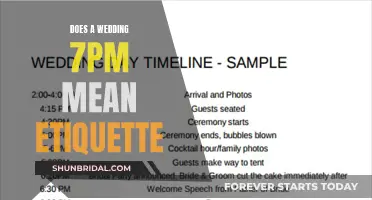 Evening Wedding Etiquette