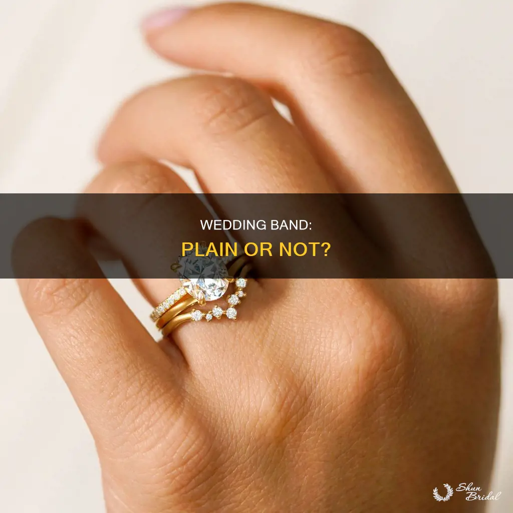 does a wedding band have to be plain