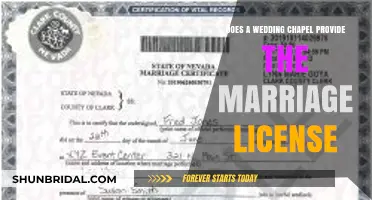 Chapel Weddings: License Included?