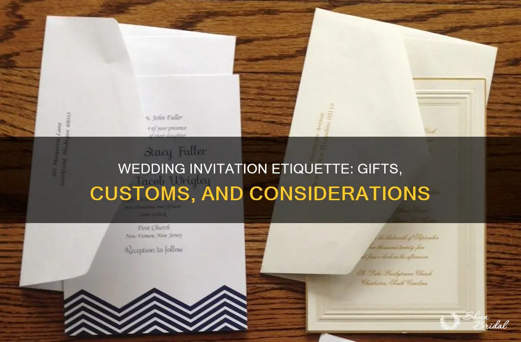 does a wedding invitation require a gift