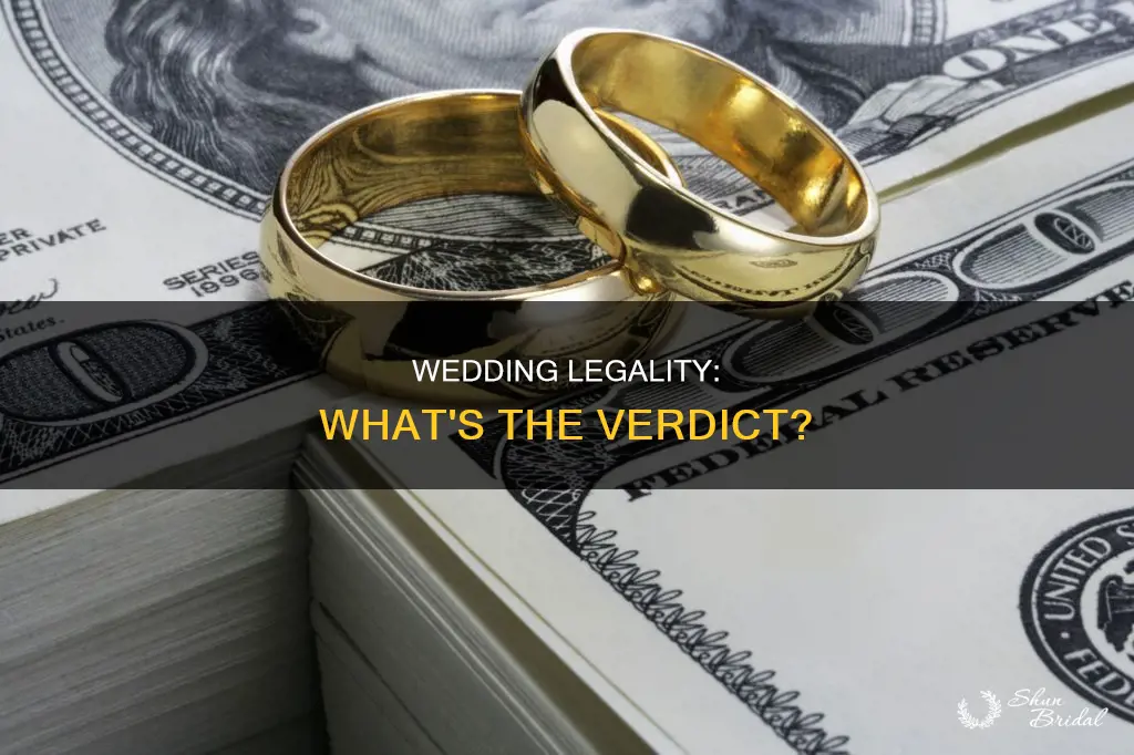 does a wedding mean your legally married