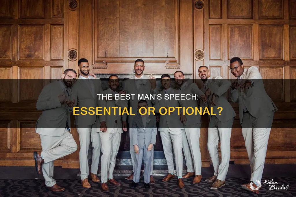 does a wedding need a best man speech