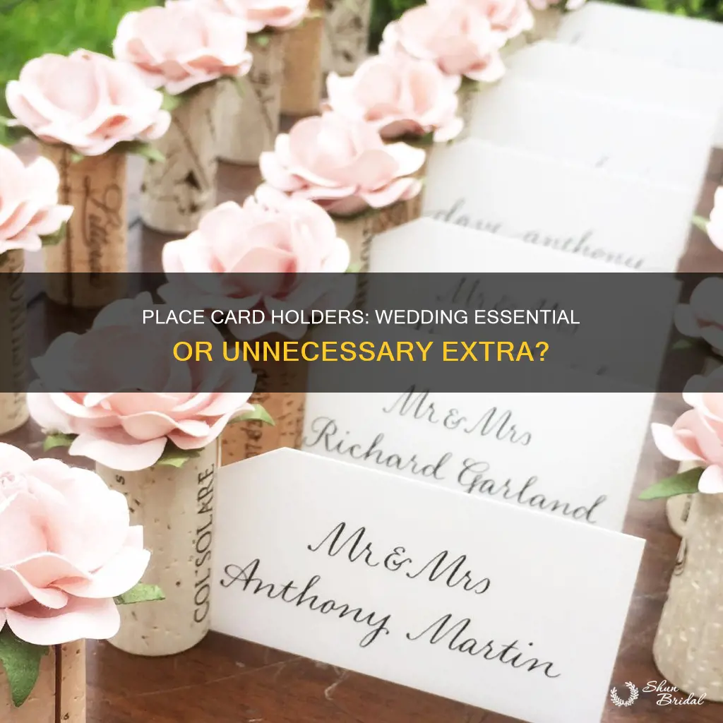 does a wedding need place card holders