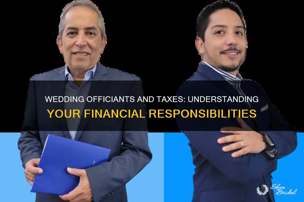 does a wedding officiant have to pay taxes for services