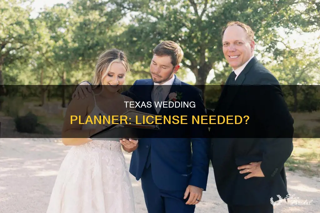 does a wedding planner need a lcense in Texas