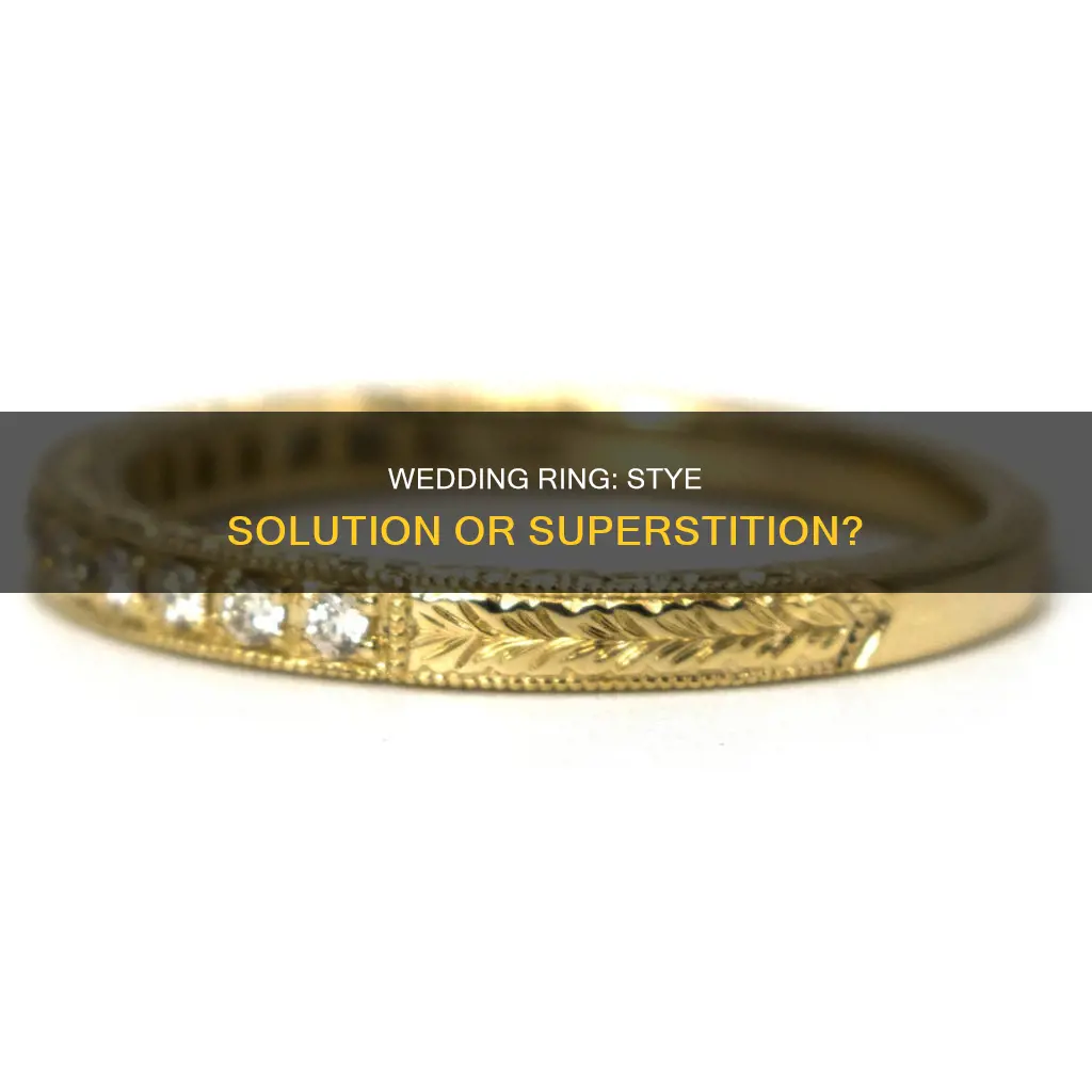 does a wedding ring get rid of a stye