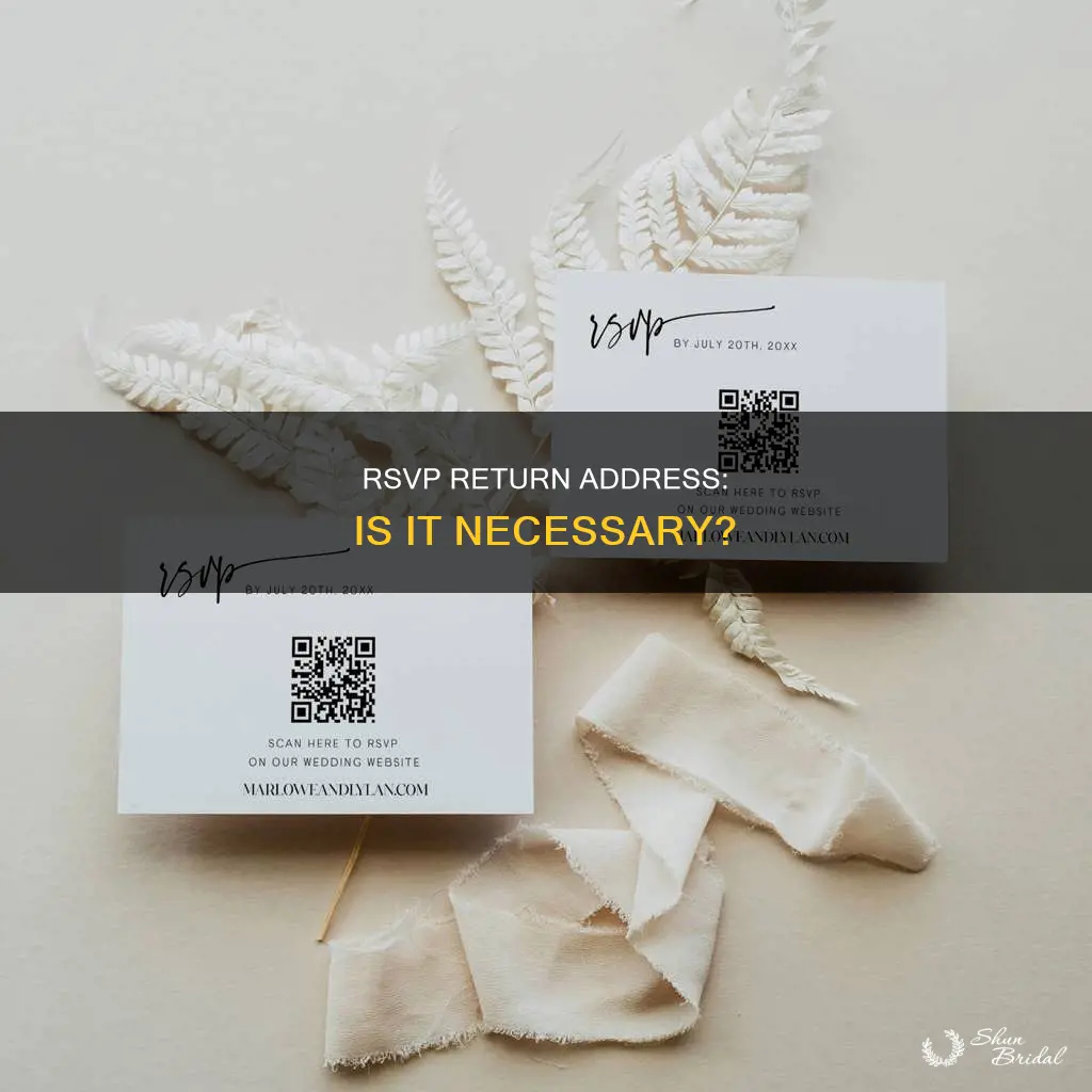 does a wedding rsvp card need return address