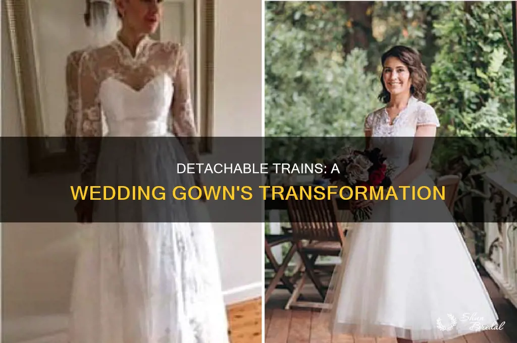 does a wedding train come off