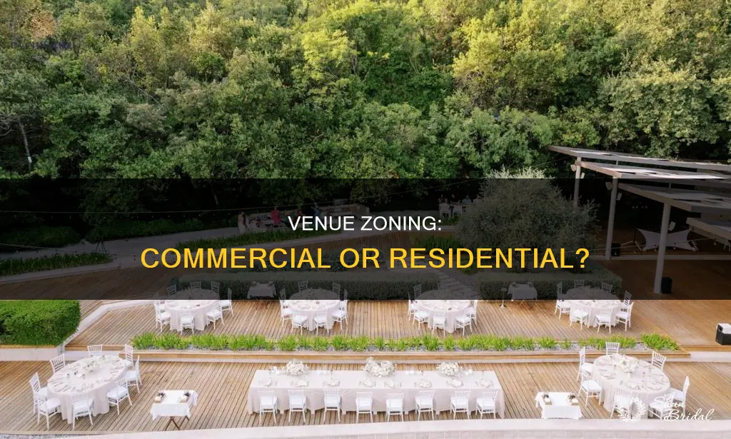 does a wedding venue have to be zoned commercial