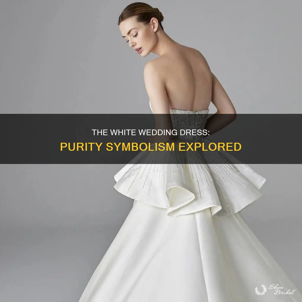 does a white wedding dress symbolize purity