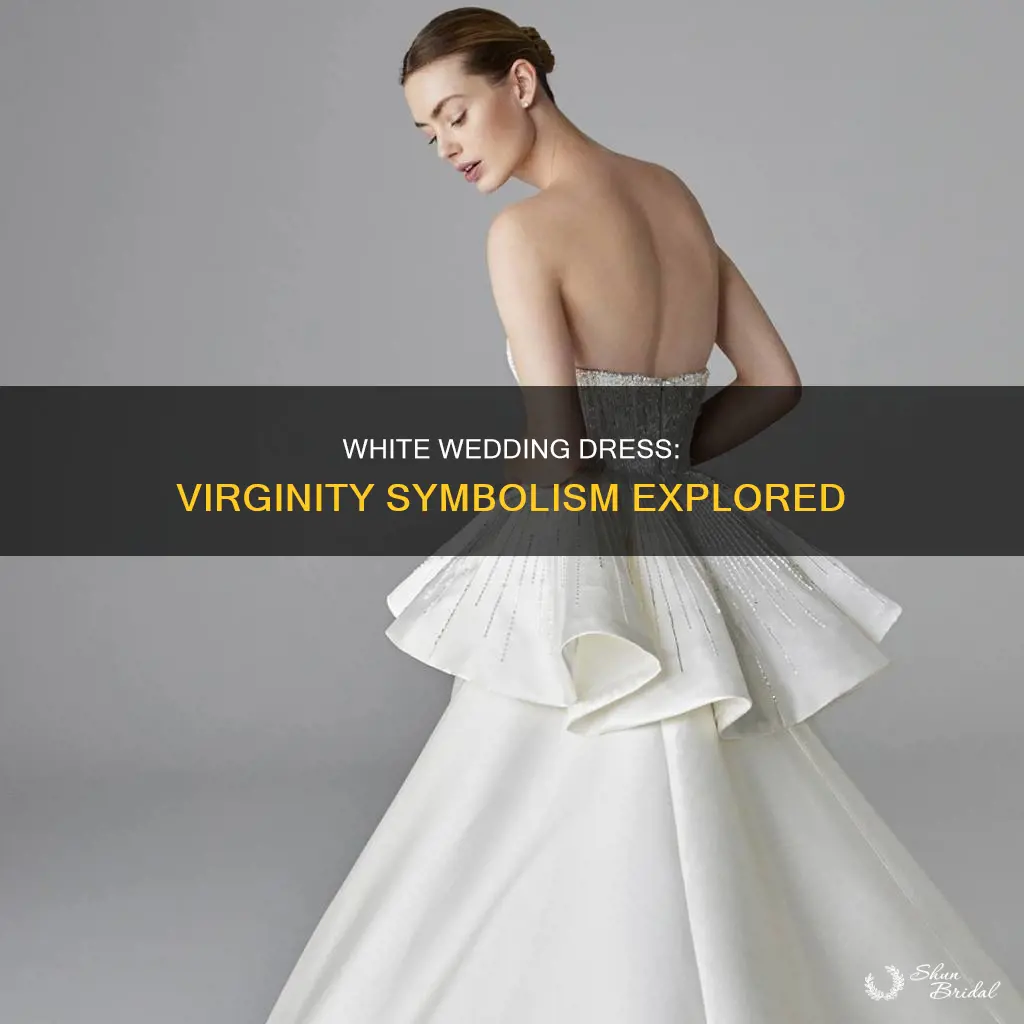 does a white wedding dress symbolize virginity