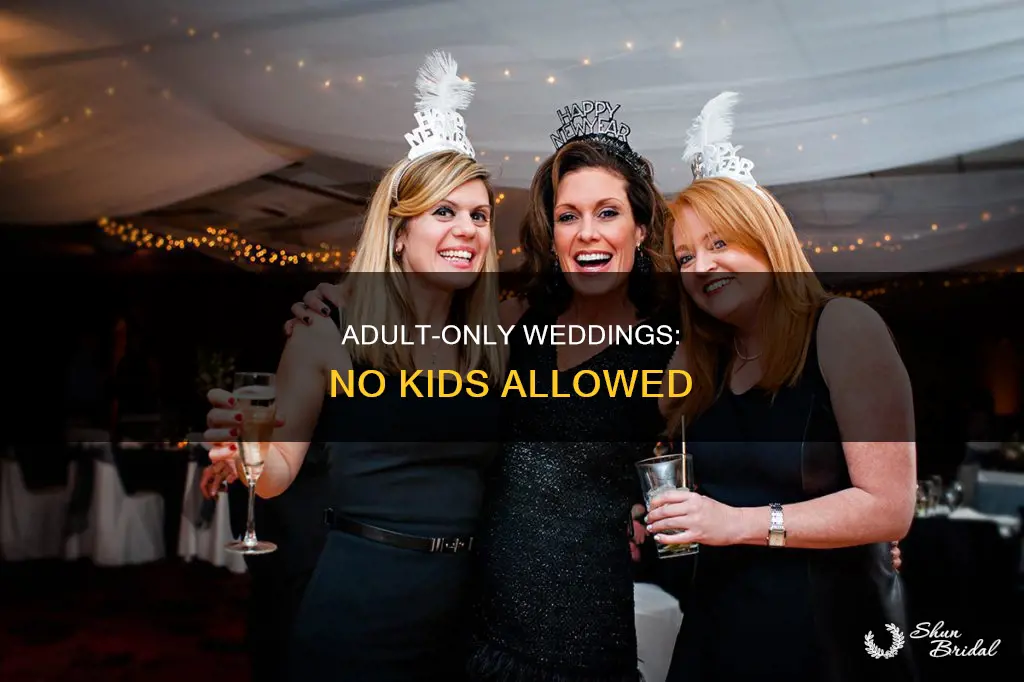 does adults only reception mean no kids at the wedding