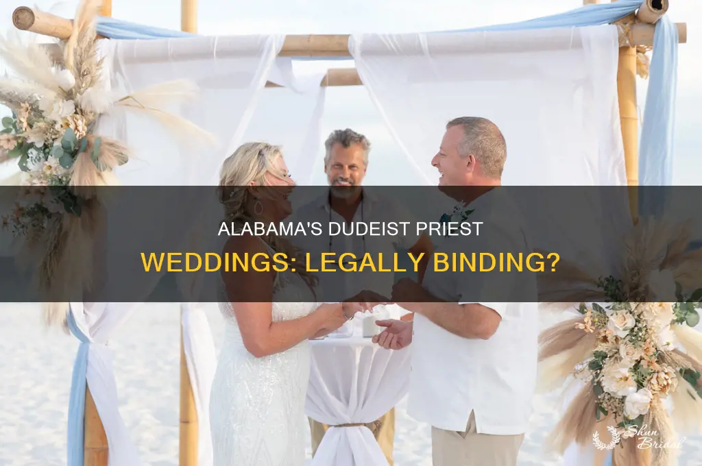 does alabama accept dudeist priest weddings