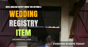 Amazon's Wedding Registry Returns: Will You Be Notified?