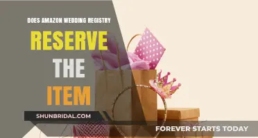 Amazon Wedding Registry: Reserved Items?