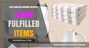 How Amazon Wedding Registry Shows Fulfilled Items
