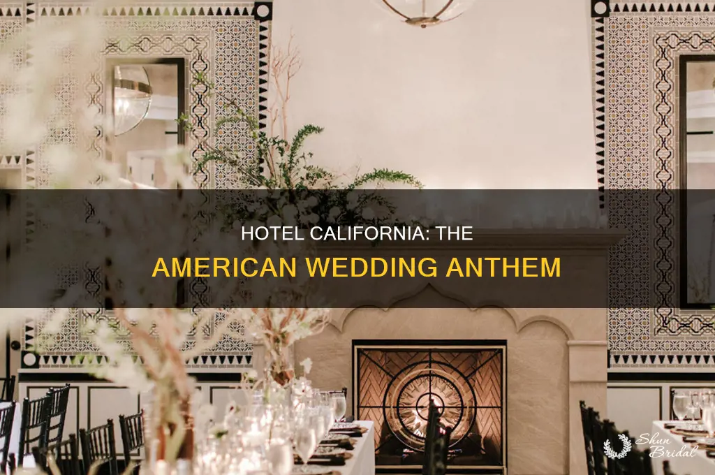 does american wedding sample hotel california