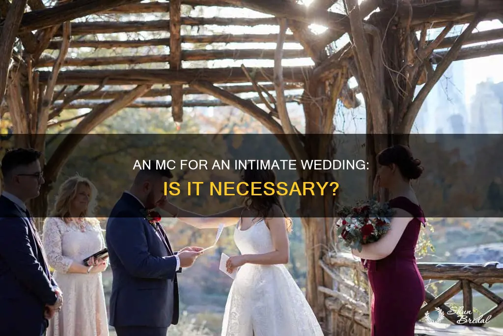 does an intimate wedding need an mc