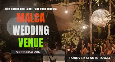 Ballpark Price for a Wedding at Casa Malca
