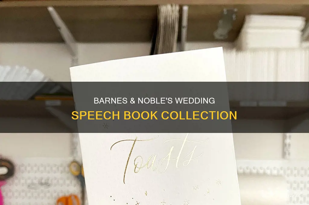 does barnes and nobles carry any wedding speech books