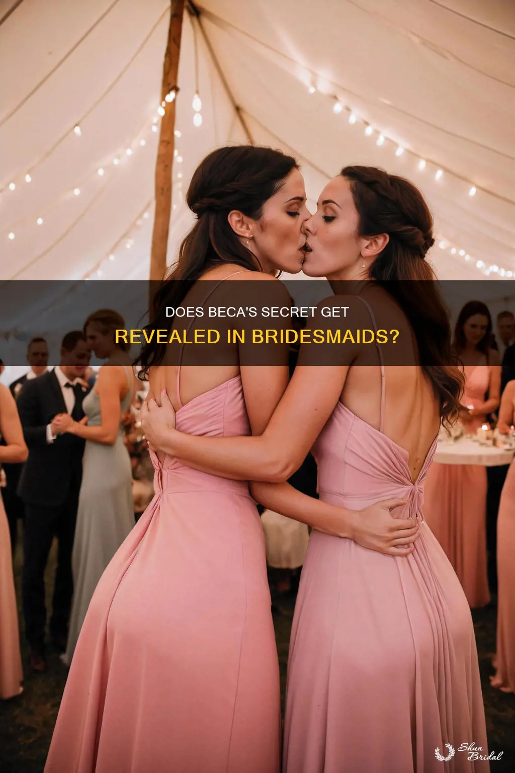 does beca make out with a chick on bridesmaids