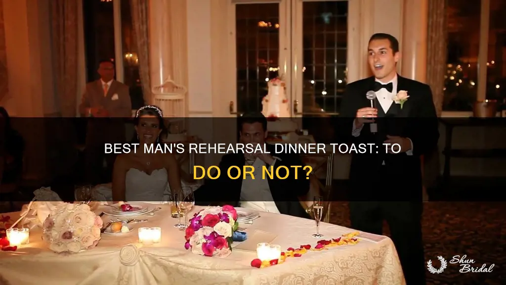 does best man give toast at rehearsal dinner