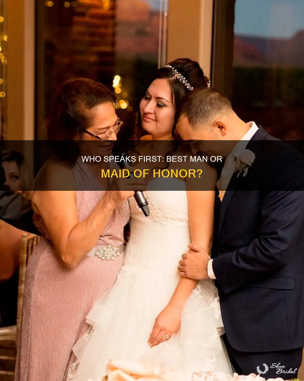 does best man or maid of honor give speech first