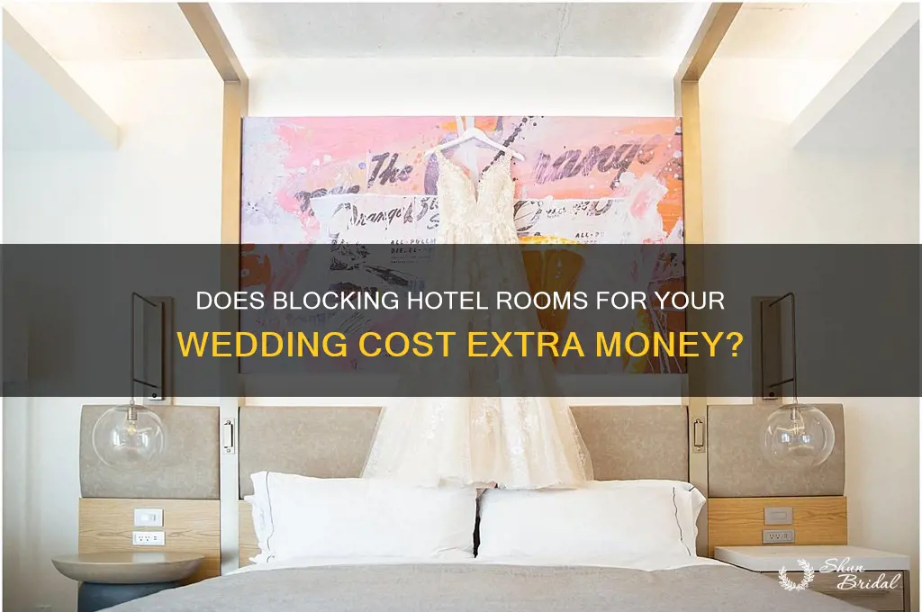 does blocking hotel rooms for wedding cost mone