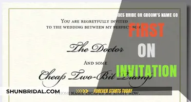 Whose Name Takes the Lead: Bride or Groom on Wedding Invites?