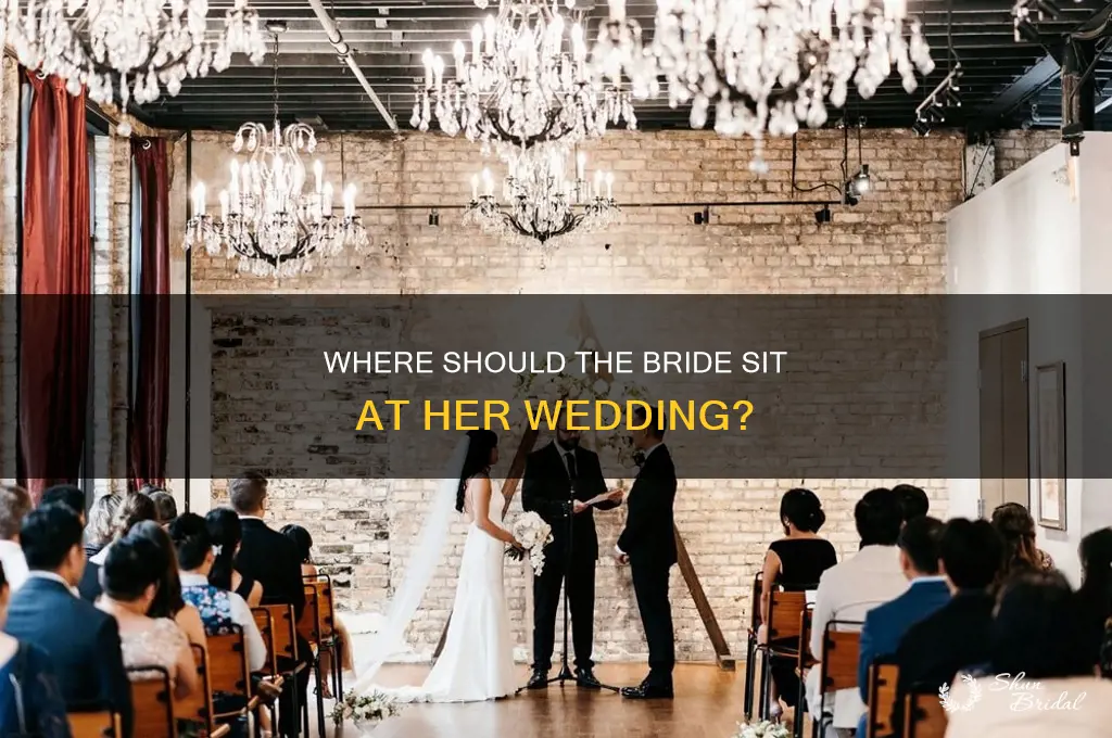 does bride sit on right or left at wedding