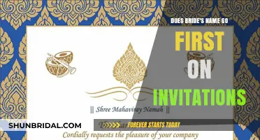 Whose Name Comes First on Wedding Invitations: Bride or Groom?