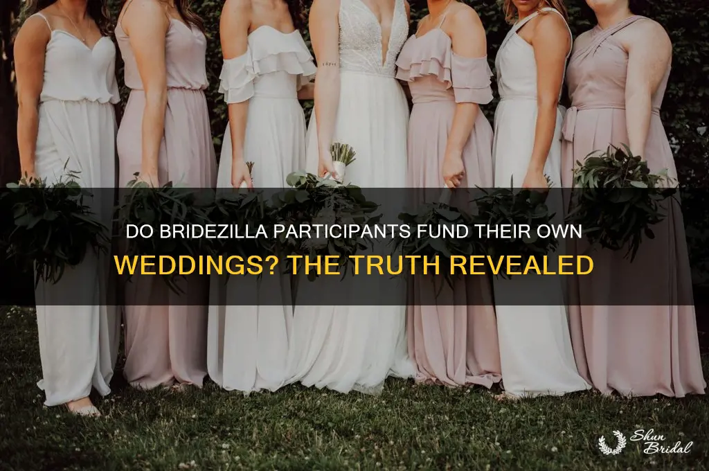 does bridezillas pay for the wedding