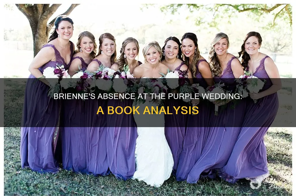 does brienne go to the purple wedding in the books