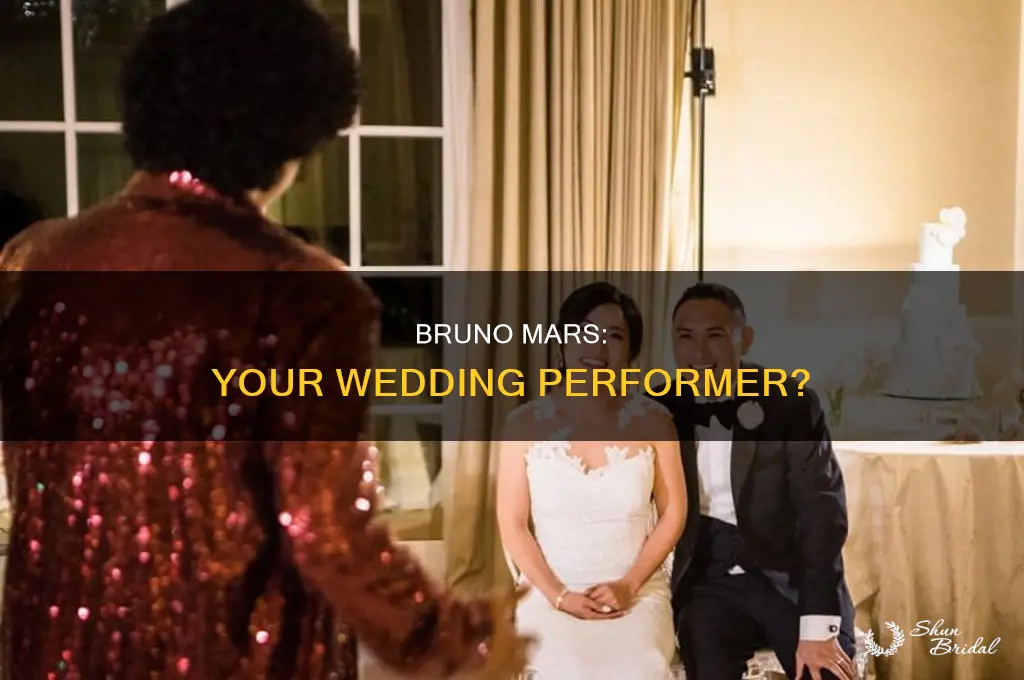 does bruno mars perform at weddings