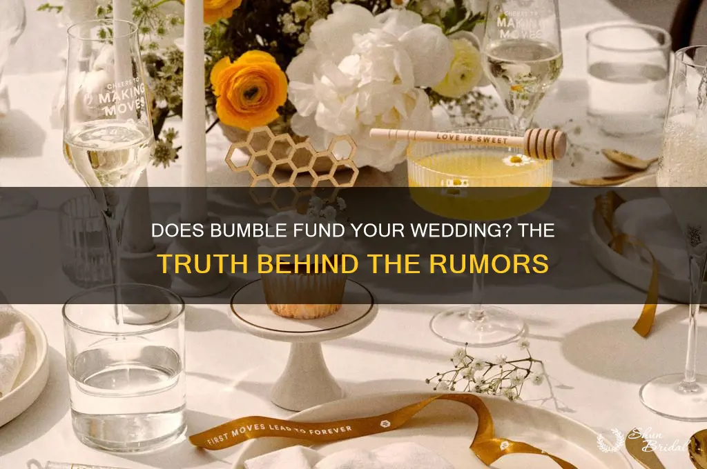 does bumble pay for weddings