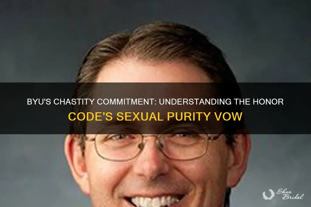 does byu have a vow of chastity
