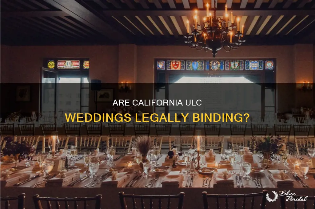 does california accept universal life church weddings