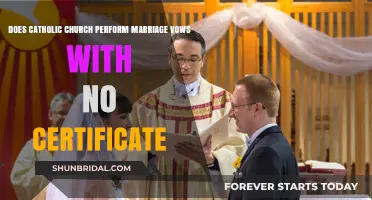 Catholic Church Marriage Vows: Can They Be Performed Without a Certificate?