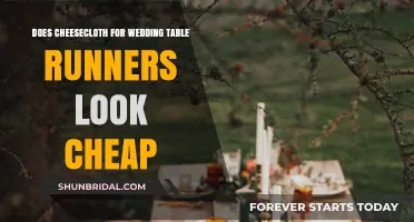 Cheesecloth Table Runners: A Cheap Wedding Hack?