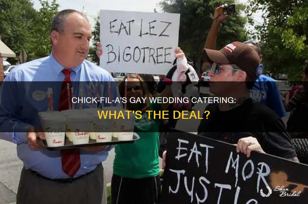 does chick fil a cater gay weddings