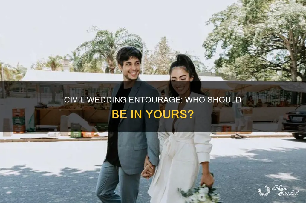 does civil wedding has entourage