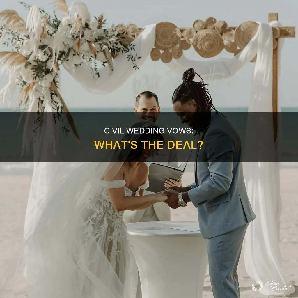 does civil wedding have vows