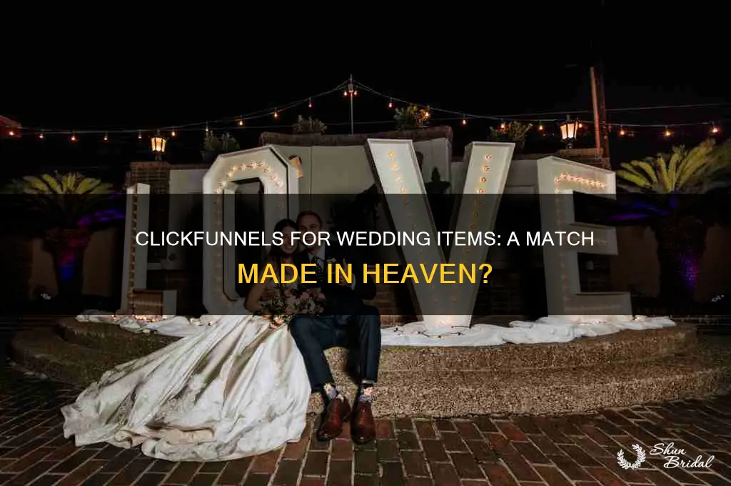 does clickfunnels work for wedding items