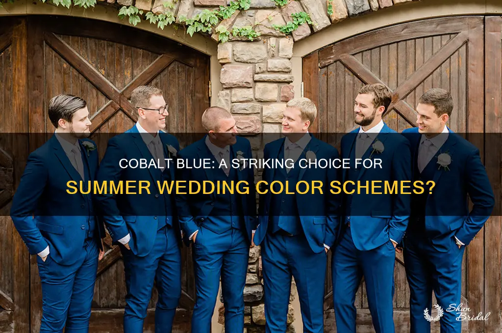does cobalt blue go with a summer wedding scheme